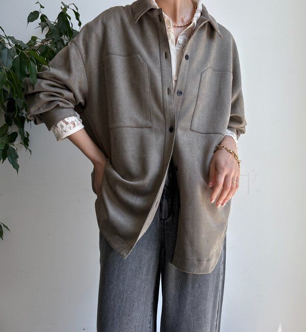  「スウェードダンボールシャツ」|シャツ・ブラウス|