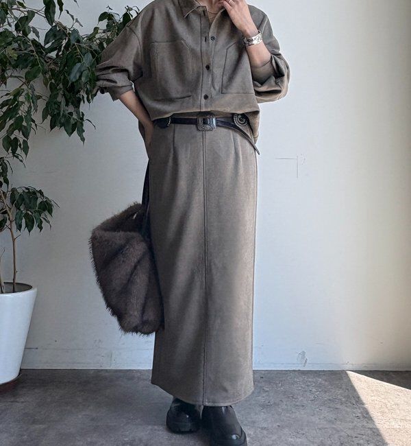  「スウェードダンボールシャツ」|シャツ・ブラウス|