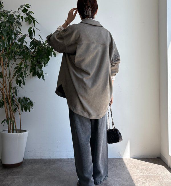  「スウェードダンボールシャツ」|シャツ・ブラウス|