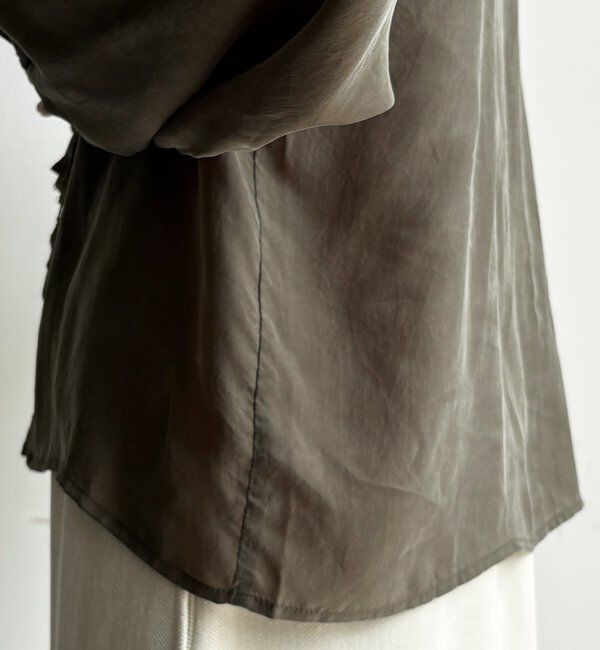  「キュプラフリルブラウス」|シャツ・ブラウス|