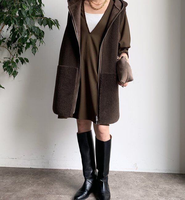  「深Vチュニックワンピース」|ワンピース|