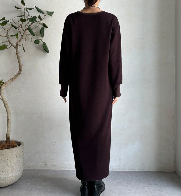  「ブークレーダンボールロングスリーブワンピース」|ワンピース|