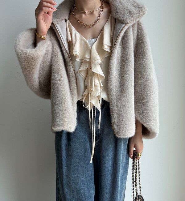  「フェイクファーリバーシブルコート」|その他|