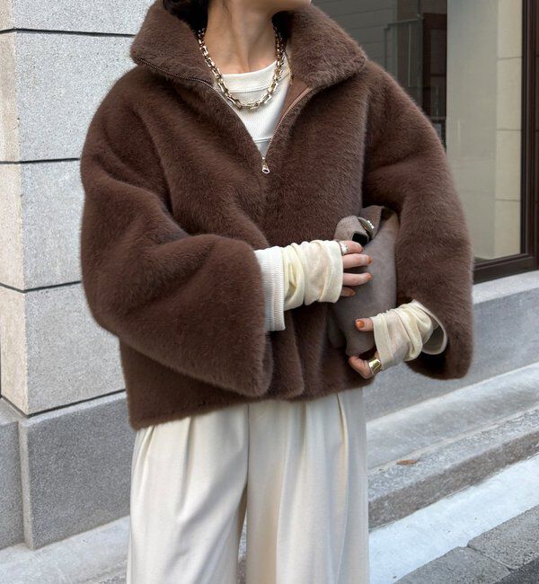  「フェイクファーリバーシブルコート」|その他|