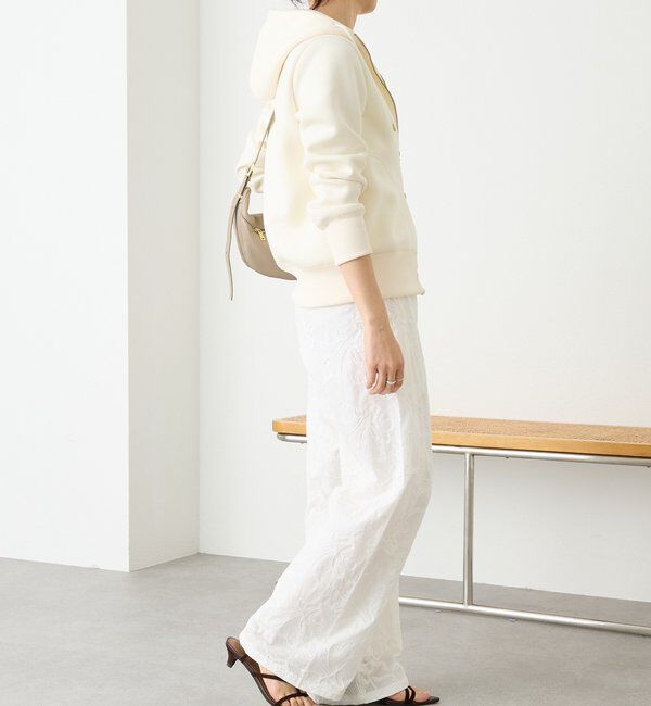  「【WEB限定/キレイめ上品】スポンジダンボールZIPパーカーカットソー」|パーカー|