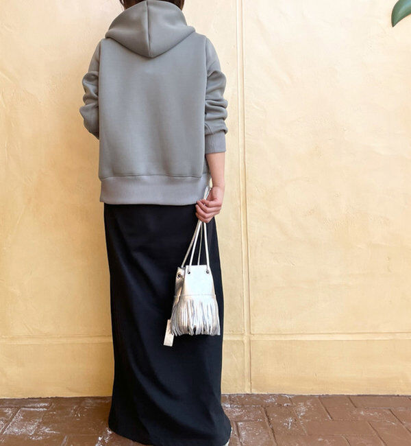  「【WEB限定/キレイめ上品】スポンジダンボールZIPパーカーカットソー」|パーカー|