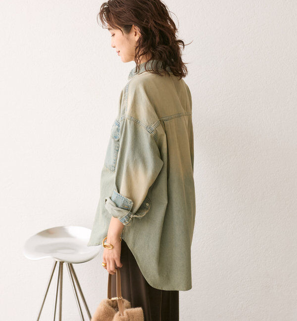  「【ベストセラー】【MONN.:.(モン)】ビッグデニムシャツ」|シャツ・ブラウス|