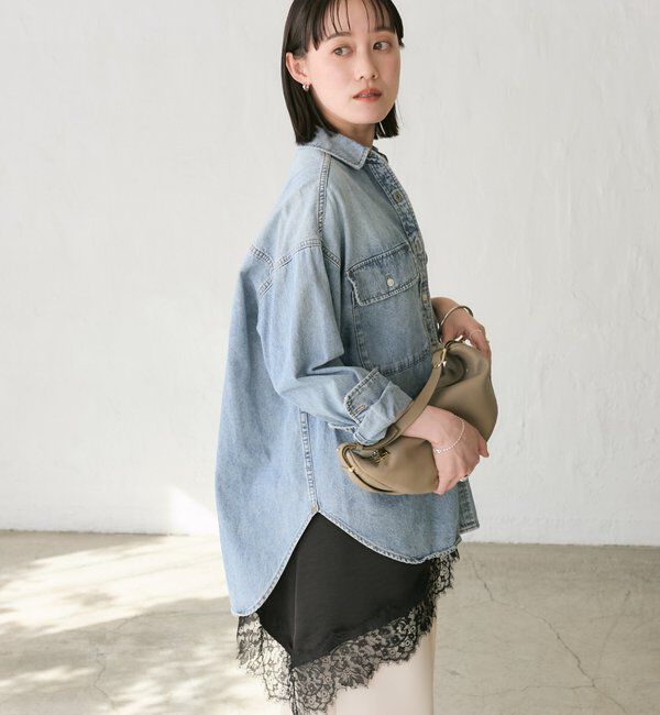  「【ベストセラー】【MONN.:.(モン)】ビッグデニムシャツ」|シャツ・ブラウス|