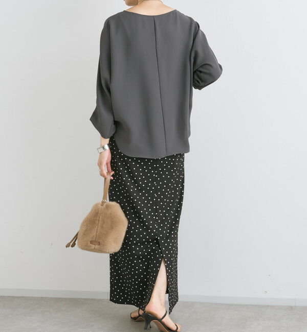  「ドルマンターンバックブラウス」|シャツ・ブラウス|