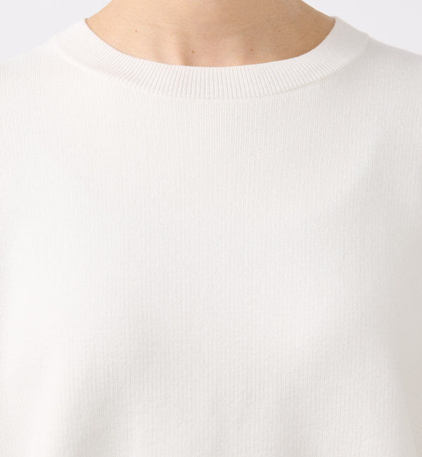  「【セットアップ対応】コットンスムースラウンドヘムニット」|ニット・セーター|