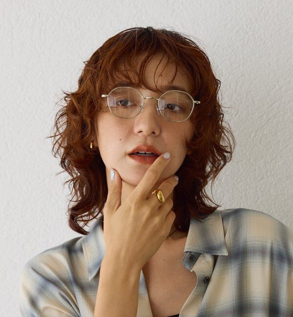  「【こなれ感◎】メタルクリアサングラス」|サングラス|シルバー