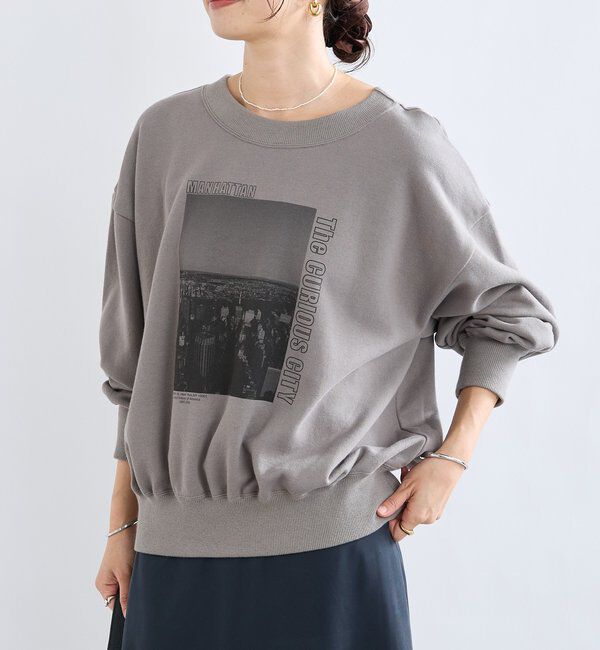  「【大人カジュアルに】2wayPhotoスウェット」|Tシャツ・カットソー|