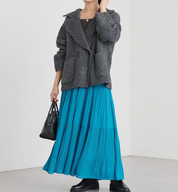  「【上品見え】ティアードプリーツスカート」|スカート|