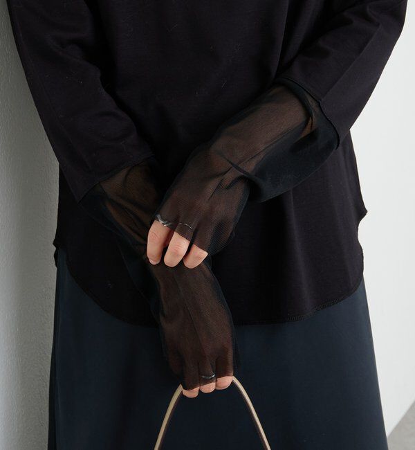  「【レイヤードに最適】チュールキリカエカットソー」|Tシャツ・カットソー|