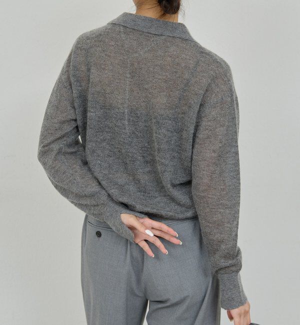  「シアーモヘヤポロニット」|ニット・セーター|