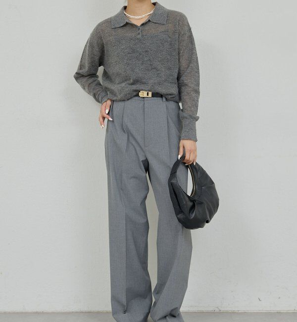  「シアーモヘヤポロニット」|ニット・セーター|