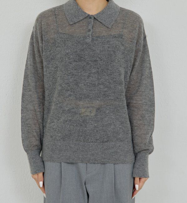  「シアーモヘヤポロニット」|ニット・セーター|