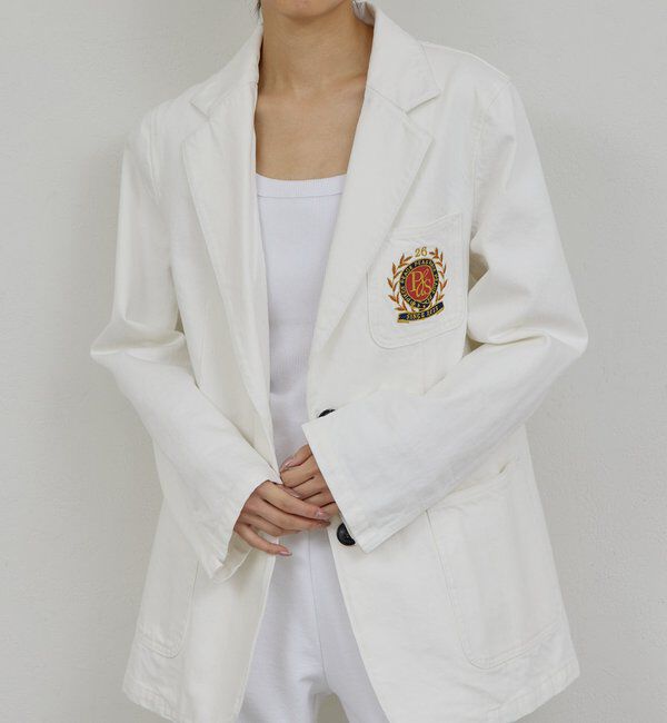  「【PEAS】【セットアップ対応】デニムブレザー」|デニムジャケット|