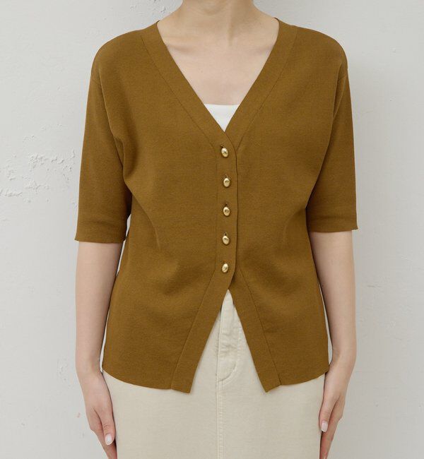  「【手洗い可】ペプラムニットカーデ」|ニット・セーター|