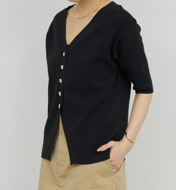  「【手洗い可】ペプラムニットカーデ」|ニット・セーター|