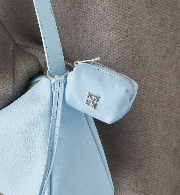  「カラビナ付き レザーミニポーチ型チャーム」|その他|