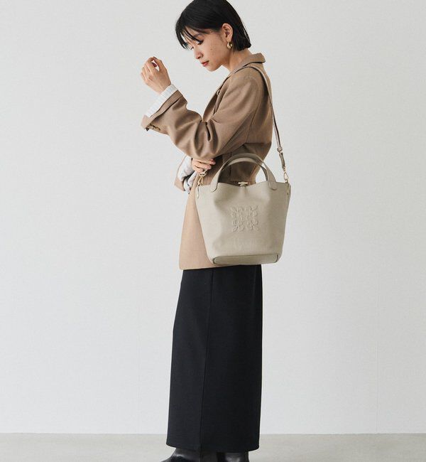  「エンボスモノグラム2WAYタウントートバッグ」|トートバッグ|