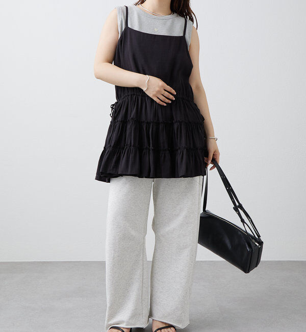  「テレコスリーブレスT」|キャミソール|