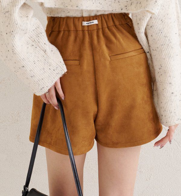  「フェイクスウェードショートパンツ」|チノ|