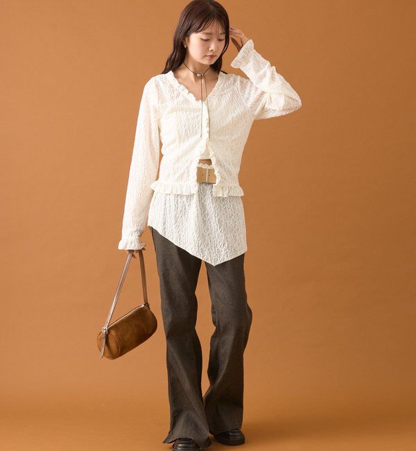  「スリットフレアデニム」|デニム|