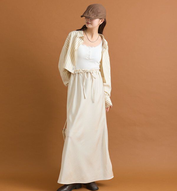  「サテンマーメイドスカート」|スカート|