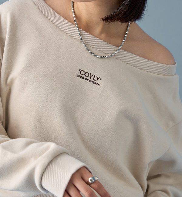  「オフショルスウェット」|Tシャツ・カットソー|