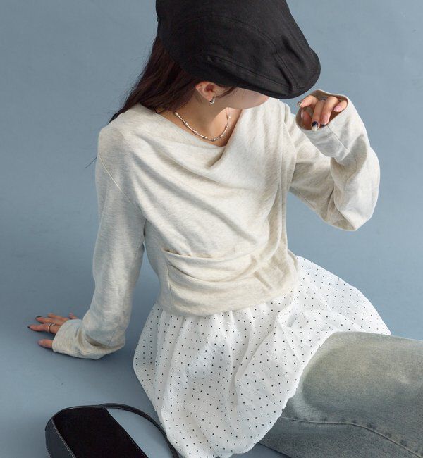  「オフショルロンT」|Tシャツ・カットソー|