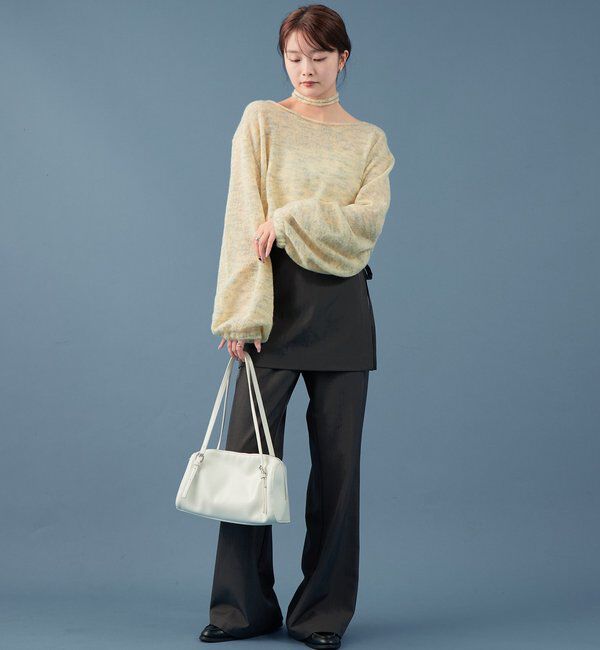  「MIXシアーボートニット」|ニット・セーター|