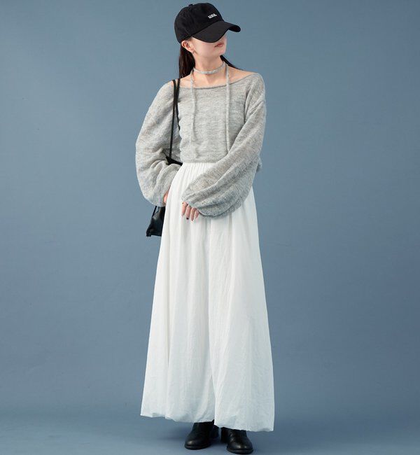  「MIXシアーボートニット」|ニット・セーター|