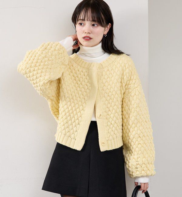  「ポコポコニットカーディガン」|カーディガン|