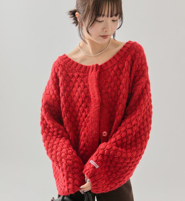  「ポコポコニットカーディガン」|カーディガン|