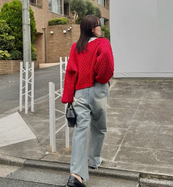  「ポコポコニットカーディガン」|カーディガン|