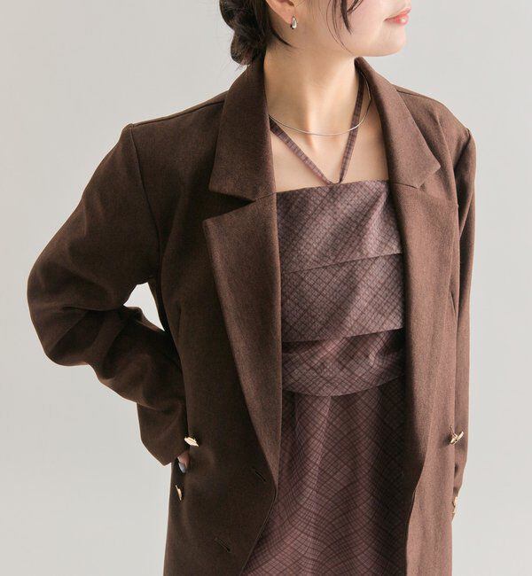  「シアーチェックキャミワンピース」|ワンピース|