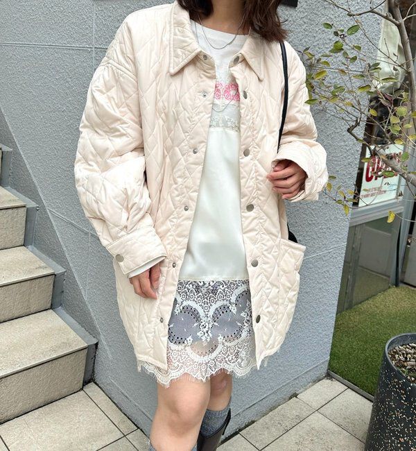  「襟付きキルティングジャケット」|その他|