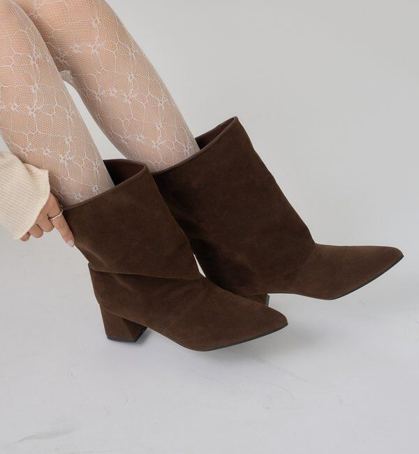  「スウェードショートブーツ」|ショートブーツ|