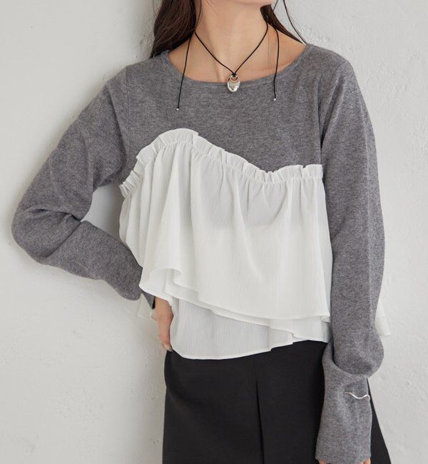  「ビスチェドッキングニット」|ニット・セーター|