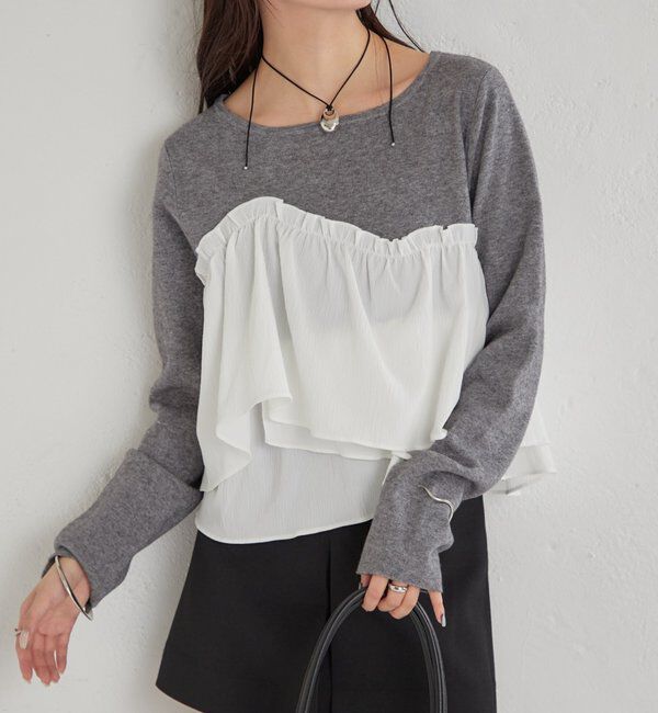  「ビスチェドッキングニット」|ニット・セーター|