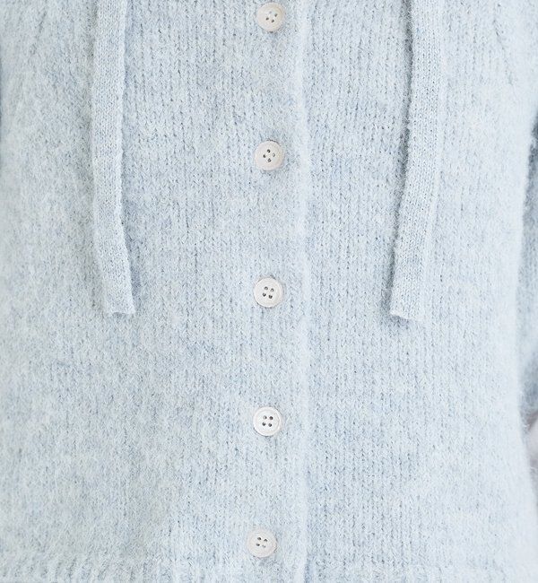  「ふわふわ半袖ニット カーディガン」|カーディガン|