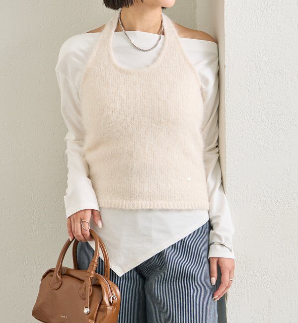  「ふわふわホルターニットビスチェ」|ニット・セーター|