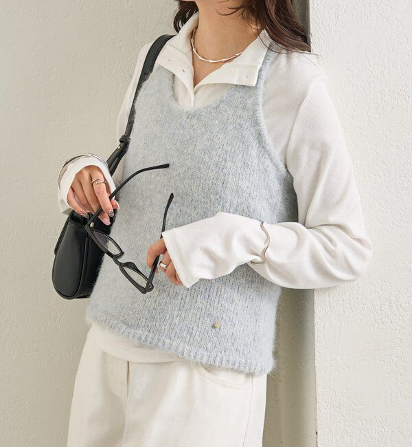  「ふわふわホルターニットビスチェ」|ニット・セーター|
