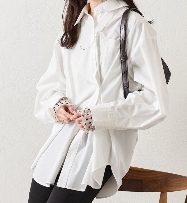  「ボタンレイヤードBIGシャツ」|シャツ・ブラウス|