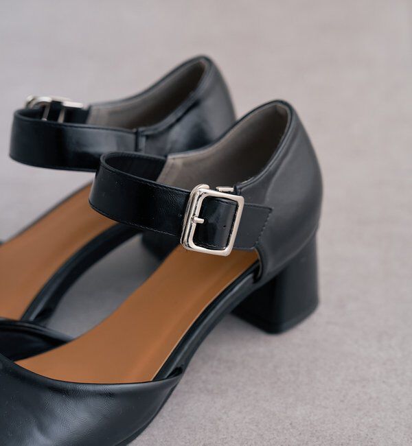  「バックルスクエアパンプス」|パンプス|