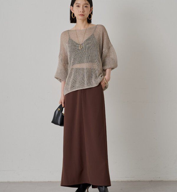  「ラメニットプルオーバー」|ニット・セーター|