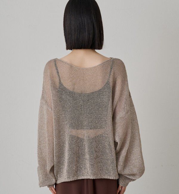  「ラメニットプルオーバー」|ニット・セーター|