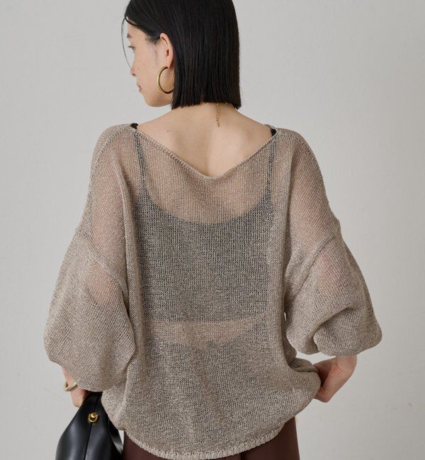  「ラメニットプルオーバー」|ニット・セーター|